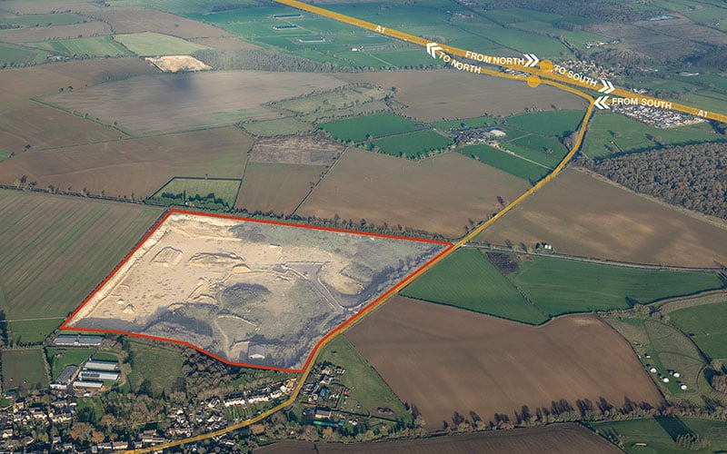 JAYNIC plans outline application for 1M sq ft site on the A1 at Rutland 1 - Jaynic site boundary a1 rutland - Jaynic