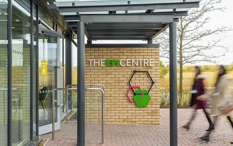 The 'back to business' drive brings new occupiers to the EpiCentre in Haverhill 1 - Jaynic epicentre entrance - Jaynic